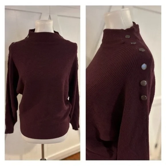 Premise shoulder button detail sweater - Picture 1 of 7